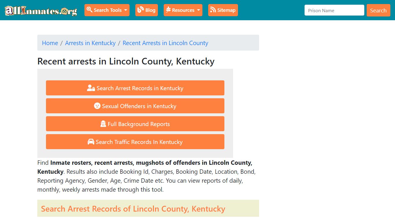 Recent arrests in Lincoln County, Kentucky | Mugshots, Rosters, Inmates ...